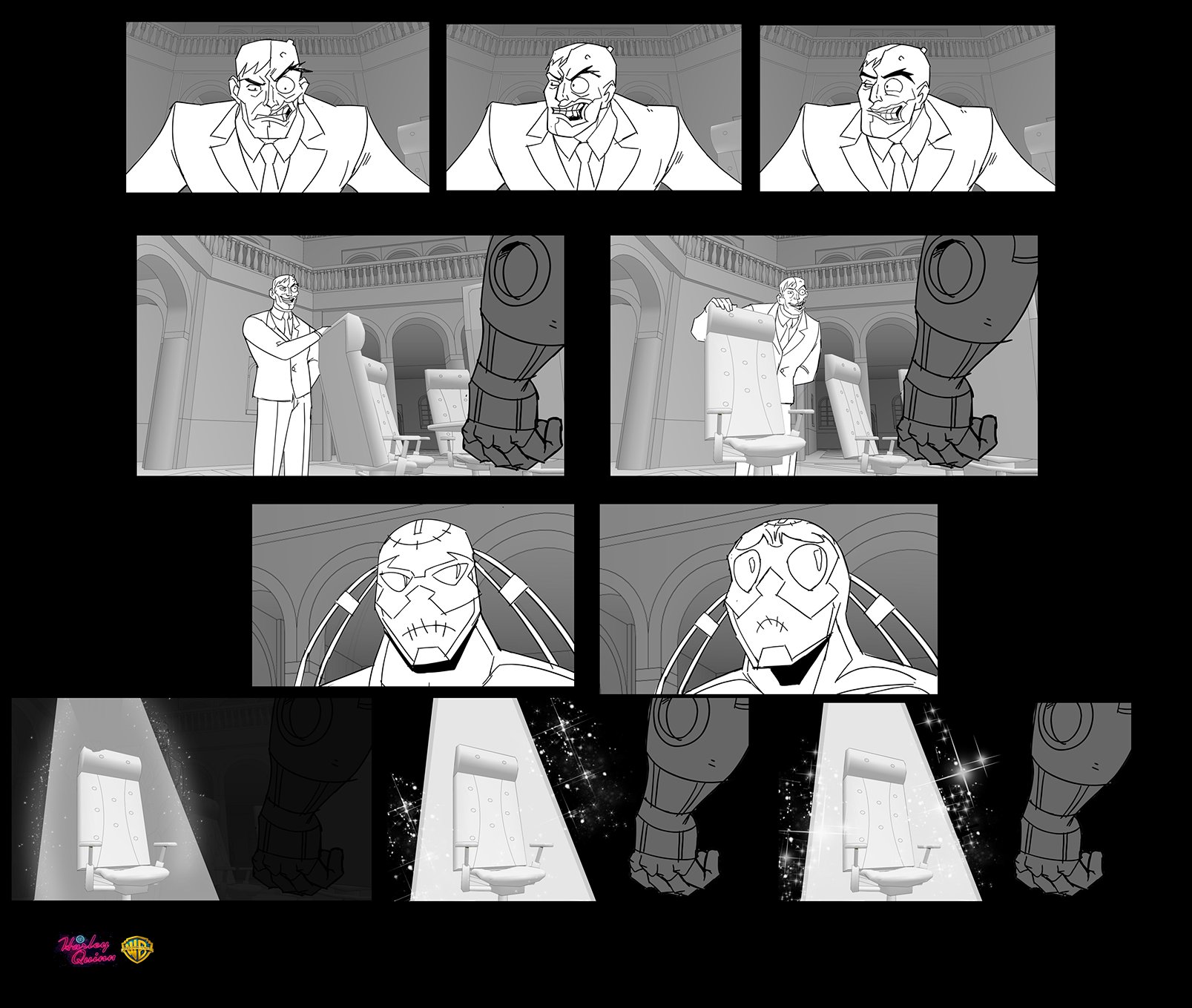 Image:18 HQ Two-Face & Bane 1 storyboard.jpg